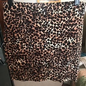 Cheetah print skirt